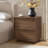 18.9"W Wooden Nightstand with 2 Drawers-13483301