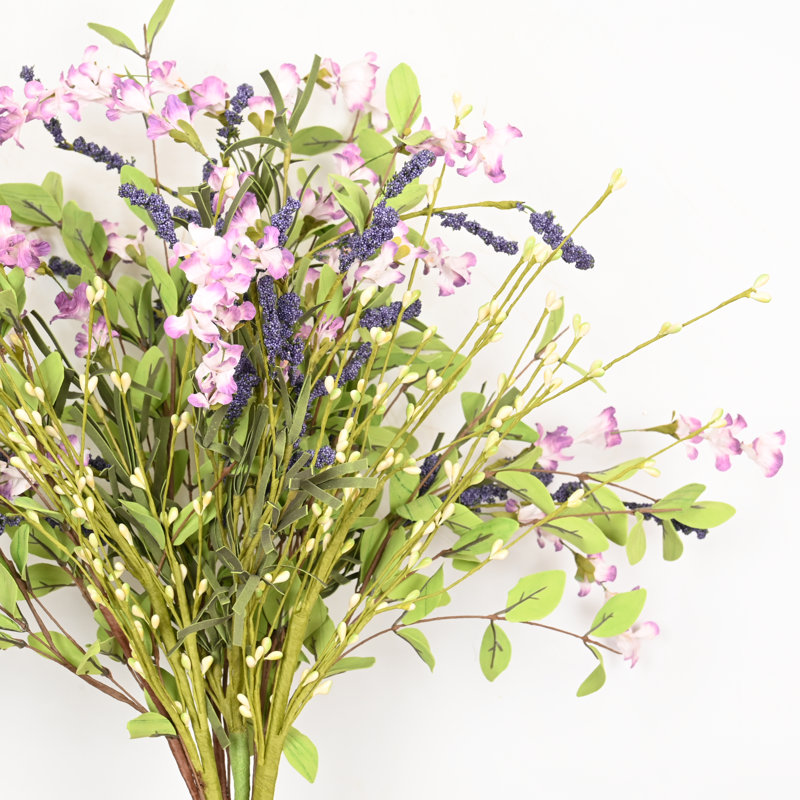Arrangement floral de baies artificielles de 24 po pour le remplissage de vase et le long feuillage floral de la campagne