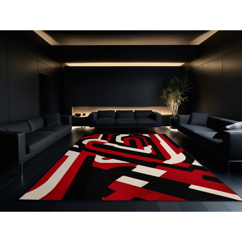 Crimson Depths Rug, Rectangle 2' x 3'