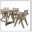 Fauteuils de salle à manger avec finition en chêne et sièges rembourrés en polyester pour plus de confort et d'élégance dans les intérieurs modernes-120943563
