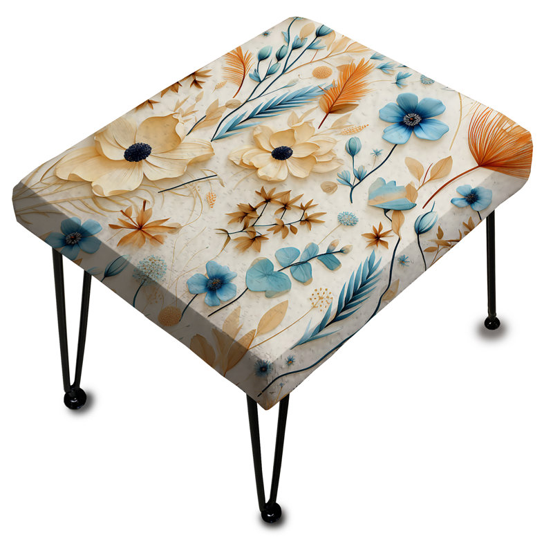 Coastal Retreat Ii Boho Pattern - Boho Rectangle Ottoman