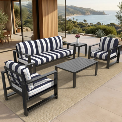 Ensemble de sièges pour 5 personnes avec coussins Sunbrella® Dulcie