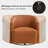 Delwood Vegan Leather Modern & Comfort Swivel Barrel Chair (Set Of 2)-1890958892