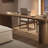 Brown U-Shaped Solid Wood desk-108772224