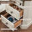 Loiret 2 - Drawers Modern Wood Nightstand with Charging Station,Bed Side Table with Open Storage For Bedroom and Built-In Outlets-1833551501