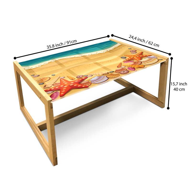 Jamesa Sled Coffee Table, 90cm H x 62cm W x 40cm D