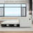 74” Pull Out Sofa Bed, Convertible Sleeper Sofa Bed With USB Ports, Corduroy Upholstered Couch With Chaise Lounge For Living Room, Guest Room, White-854966189