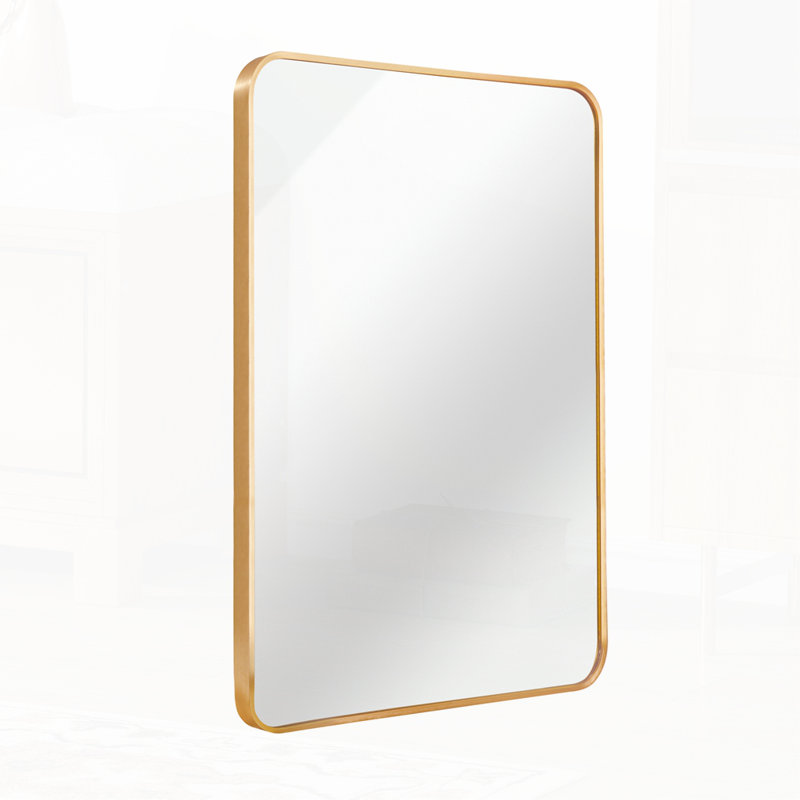 Miroir de salle de bain, Doré, 36 po x 24 po