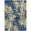 Machine Washable Indoor/Outdoor Xhevrie Navy Rug-111923766