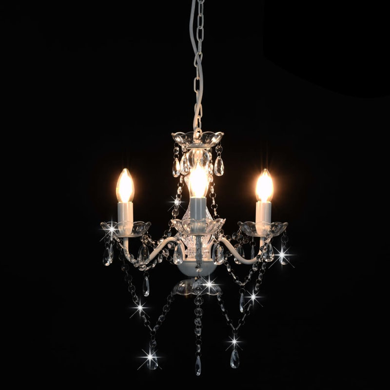 Alton 3 - Light Chandelier Pendant, White