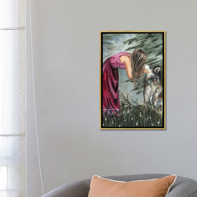 Le loup - reproduction d'art murale - toile encadrée