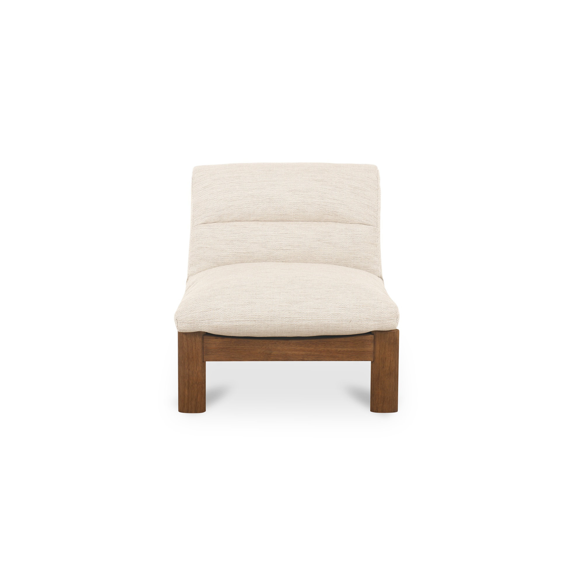 Pierce Accent Slipper Chair, Natural Mélange Basetweave