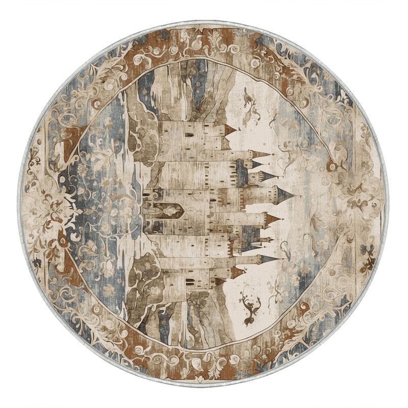 Mystic Ramparts Rug, Round 3'