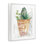«Cactus & Succulent Vase», art de la giclée encadrée par Carol Robinson
