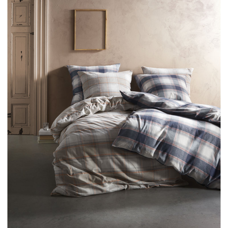Flannel Duvet Cover Set, Beige, Double