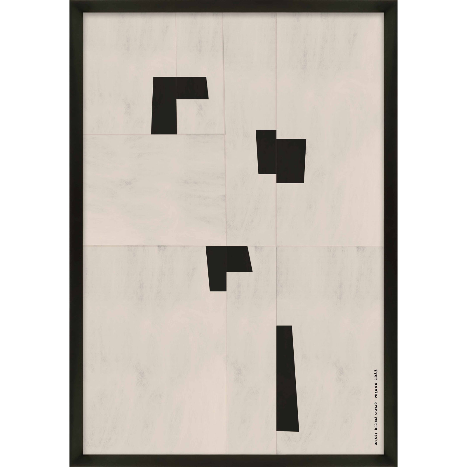 Scattered 1 by Romina Gadler, Black Paper Framed, 20" H x 14" W