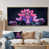Toile avec cadre flottant or