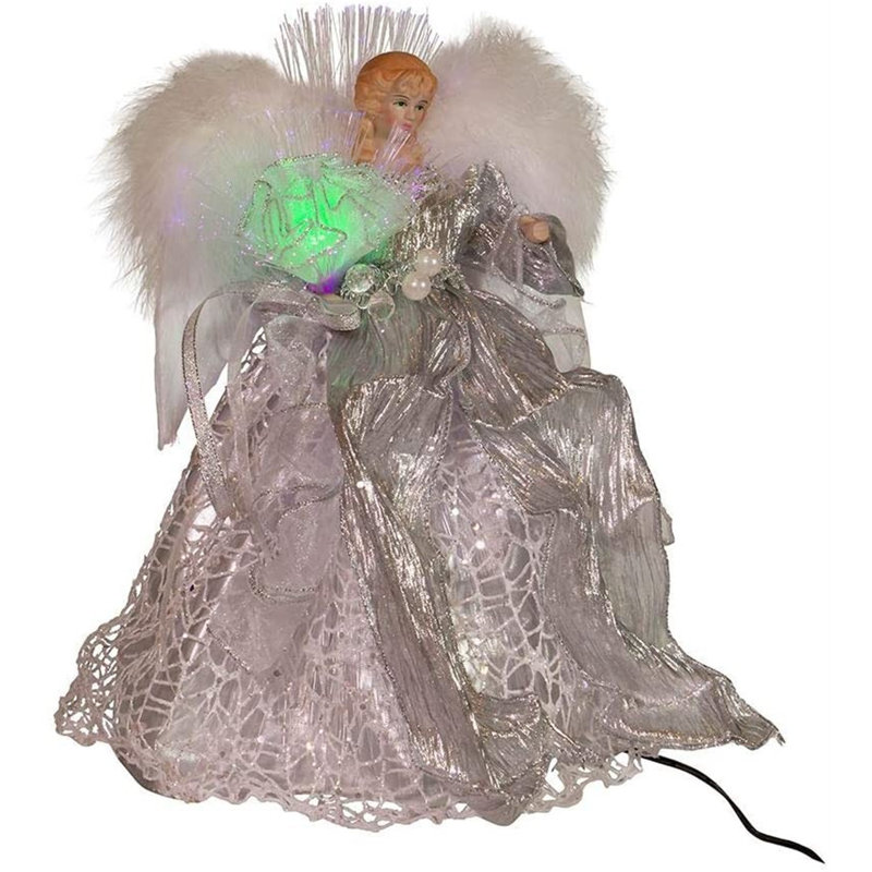 12'' Fabric Christmas Lighted Tree Topper