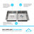 KBFmore Bowl Stainless Steel Kitchen Sink with Accessories-98228052-98228056