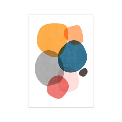 Mid Mod Abstract Shapes Original - Print