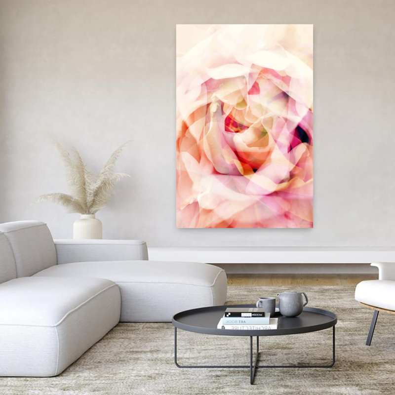 Contemporary Art Elegant Organic Romantic Nature Flower Wall Art by Angelo Cerantola - Wrapped Canvas Print