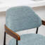 Tabouret de comptoir rembourré avec accoudoirs Devane-123161738