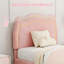 Cadre de lit simple tapissier à DEL avec tête de lit, cadre de lit plateforme en velours pour enfants, support de lattes en bois, aucun sommier nécessaire (rose avec tiroir, lit simple)-1028737696