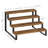 Spice Rack, 4 Tier Wooden Display Riser Stand, Kitchen Storage Organizer for Spices, Versatile Display Shelf, Space Saving, for Kitchen Countertop and Cabinet