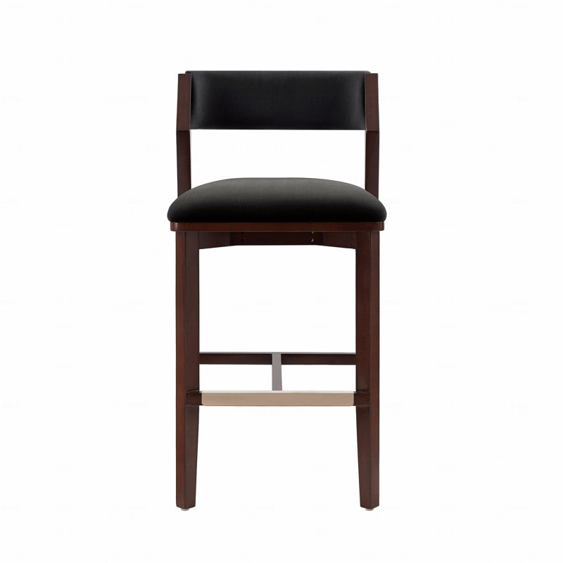 Tabouret de bar, Velours noir