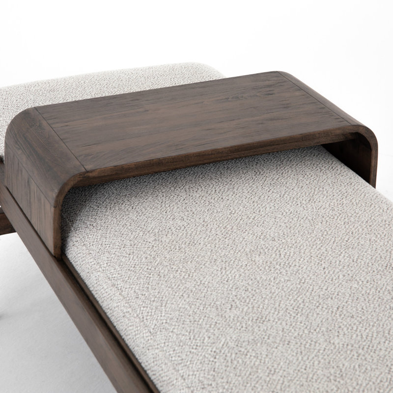 Fawkes Upholstered Bench, Brunswick Pebble, Vintage Sienna