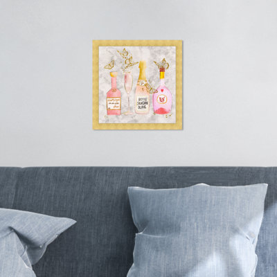 Puis, voyant des papillons - peinture sur toile