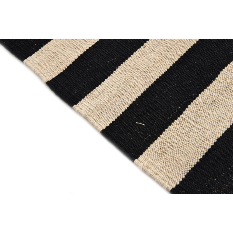 Tapis noir et blanc Noe