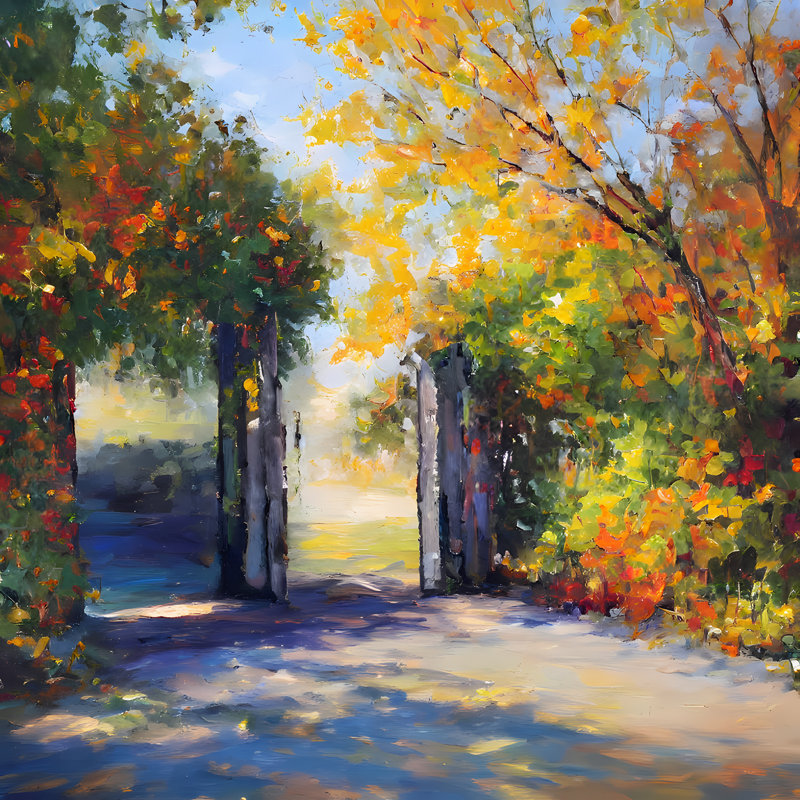 Garden Gates, 54" H x 54" W