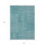 Tapis bleu sarcelle lavable intérieur / extérieur 8 pi x 10 pi bleu sarcelle