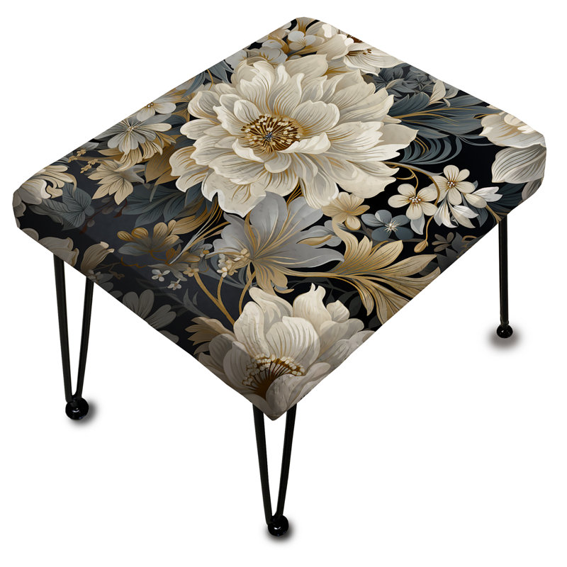 Repose-pieds Flower Elegance