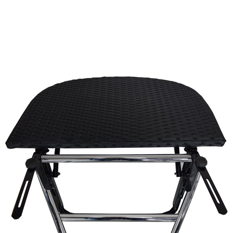Cropsey Wicker/Rattan Outdoor Folding Balcony Table