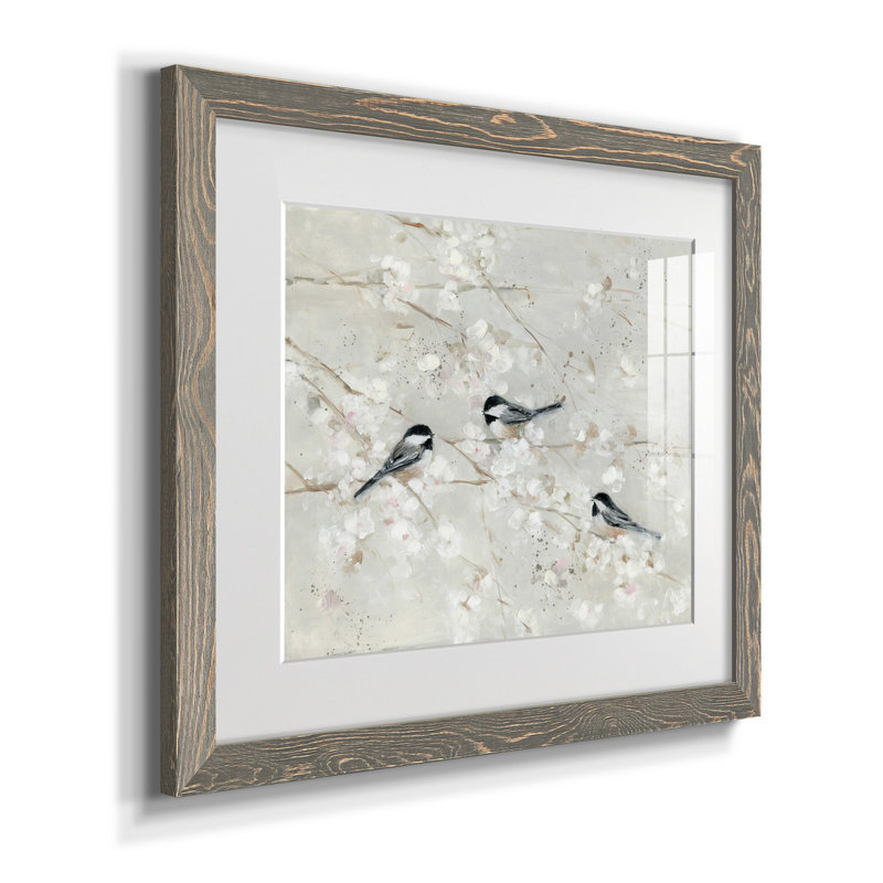 Nature's Confetti II - reproduction de cadre photo sur papier, H 20 po x l 17 po x P 1,5 po, Papier gris