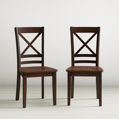 17'' H Acacia Solid Wood Side Chair