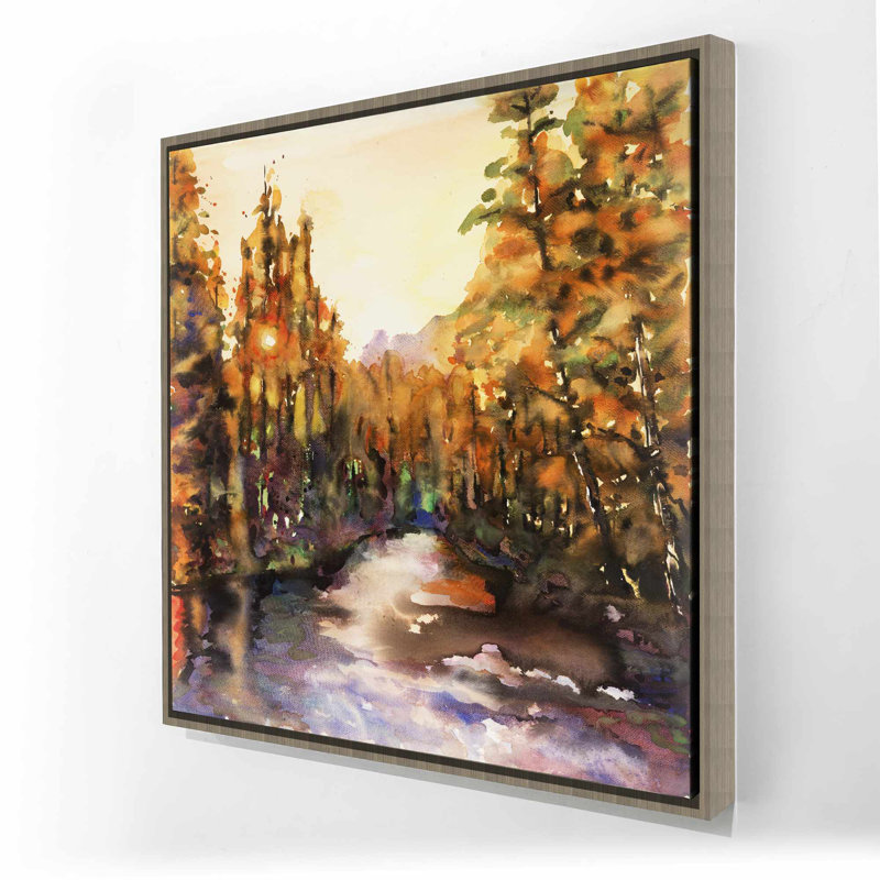 «Merced River», art sur toile encadré