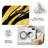 1PC Modern Abstract Black and Gold Curved Tiger Stripe Pattern area rugs for Living Room, Soft and Comfortable, Suitable for all seasons, easy-to-maintain, machine washable Indoor floor mat, Under Table Farmhouse suitable for dining room, bedroom,-797704358