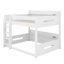 Lit mezzanine peu encombrant avec tablettes de rangement ouvertes et connectivité USB multi-ports-1052152054