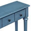Console bleu marine avec 4 tiroirs et tablette ouverte By. Pin rétro de style rétro. Le plateau de table robuste peut supporter 220 lb, le tiroir 15 inférieur et 33 lb. Table fonctionnelle fonctionnelle. Instructions d'assemblage-130477665