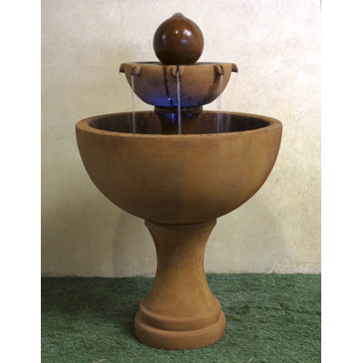 Fontaine à 2 niveaux en béton Bhagwanti
