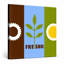 Fresno City Flag - Art mural officiel sur toile-510567688