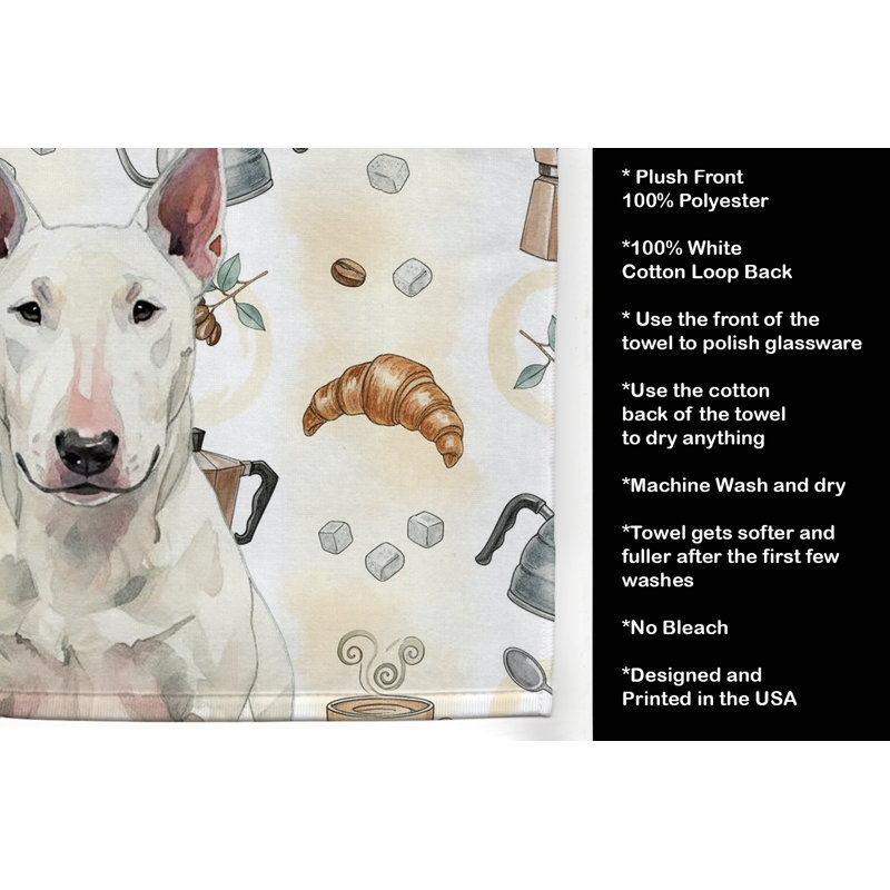 Serviette de cuisine White Bull Terrier, Bull terrier blanc