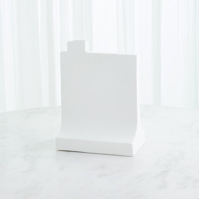 Icon Vase-Matte White-Med
