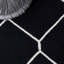 Tapis gris / noir en laine et coton tissé à la main Rodgers-1697175904