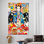 «Frida Kahlo Inspired Graffiti Wall Art», impression sur toile 3D moderne pour la décoration intérieure