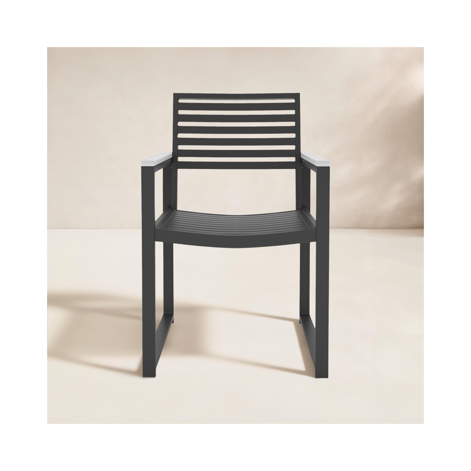 Townsend Premium All-Weather Wicker Outdoor Dining Armchair, White