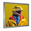 Jaune et bleu, premier dinosaure à la mode - art de mur de dinosaure-2102205566-2102205565